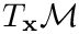 $T_\mathbf{x} \mathcal{M}$