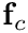 $\mathbf{f}_c$