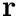 $\mathbf{r}$